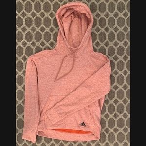 Adidas pink/salmon hoodie